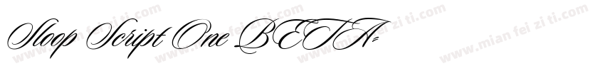 Sloop Script One BETA字体转换